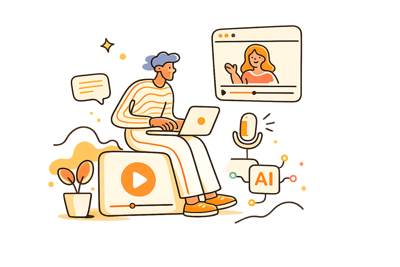 BeaconSites, an AI concierge chatting with a website visitor and booking them in